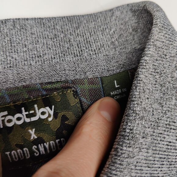 Footjoy x Todd Snyder Size Large Performance Stretch Golf Polo Check Shirt - Picture 7 of 8